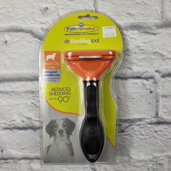 FURminator Long Hair Deshedding Tool for Medium Dogs - Picture 1 of 7
